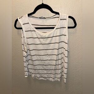 Green Envelope Los Angeles Women’s XL Monochrome Striped Tank Top